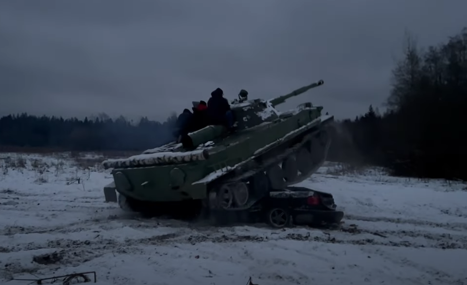 ВОЖДЕНИЕ ТАНКА Т 34 В ПОДМОСКОВЬЕ